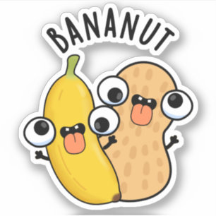 Adesivo Bananut Funny Fruta Banana Pun