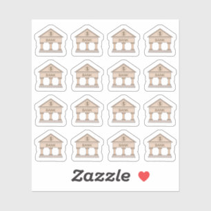 Adesivo Banco de Dinheiro Salvando o Controlador de Finanç