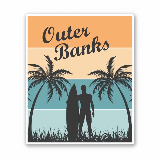 Adesivo bancos exteriores de carolina norte (Frente)