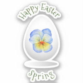 Adesivo Banda de Felz pascoa Bonita Mínima de Flores