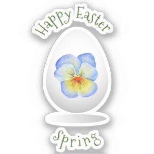 Adesivo Banda de Felz pascoa Bonita Mínima de Flores