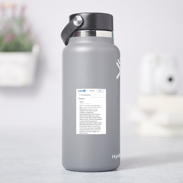 Adesivo Banda Funk-Folk (HidroFlask)