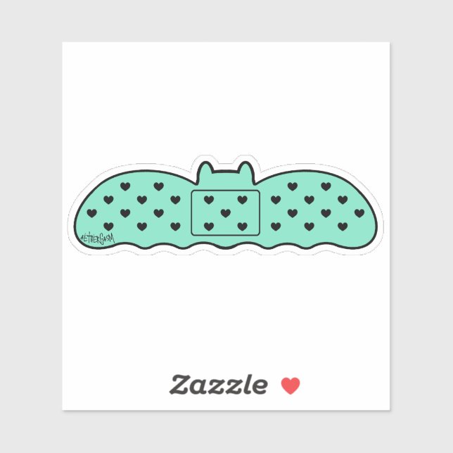 Adesivo Bandagem em Forma de Bat Mint (Folha)