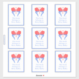 Adesivo Bandana Butterfly Bookplate