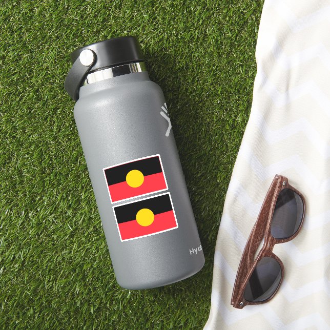Adesivo bandeira aborígine australiana (HydroFlask Insitu)