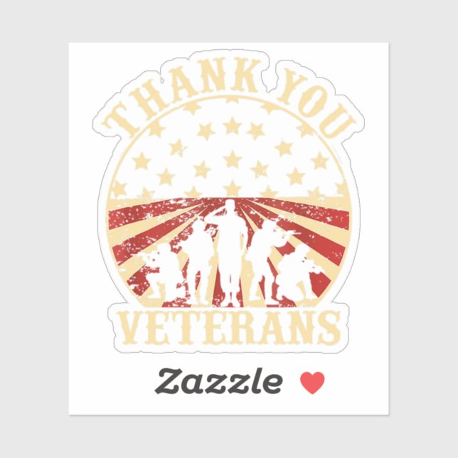 Adesivo Bandeira Americana Dia Veterano Obrigado Veteranos (Folha)