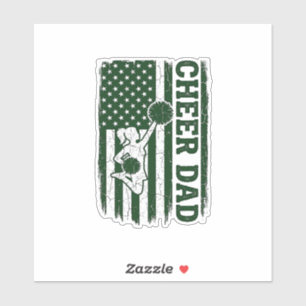 Adesivo Bandeira Americana do Papai Vintage Vector Design_