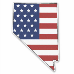 Adesivo Bandeira Americana Nevada