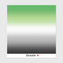 Adesivo Bandeira Aromântica Gradiente - Orgulho Aromântico