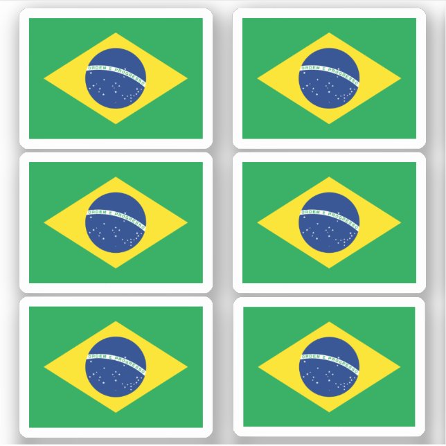 Adesivo bandeira brasileira (Frente)