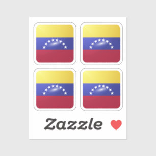 Adesivo Bandeira brilhante da Venezuela
