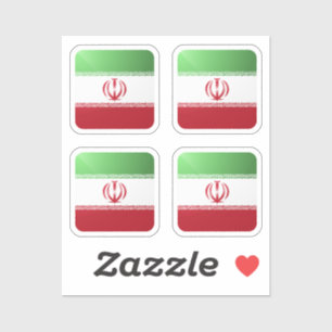 Adesivo Bandeira brilhante do Irã