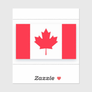 Adesivo Bandeira canadense. CANADÁ.