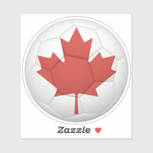 Adesivo Bandeira Canadiana de Futebol