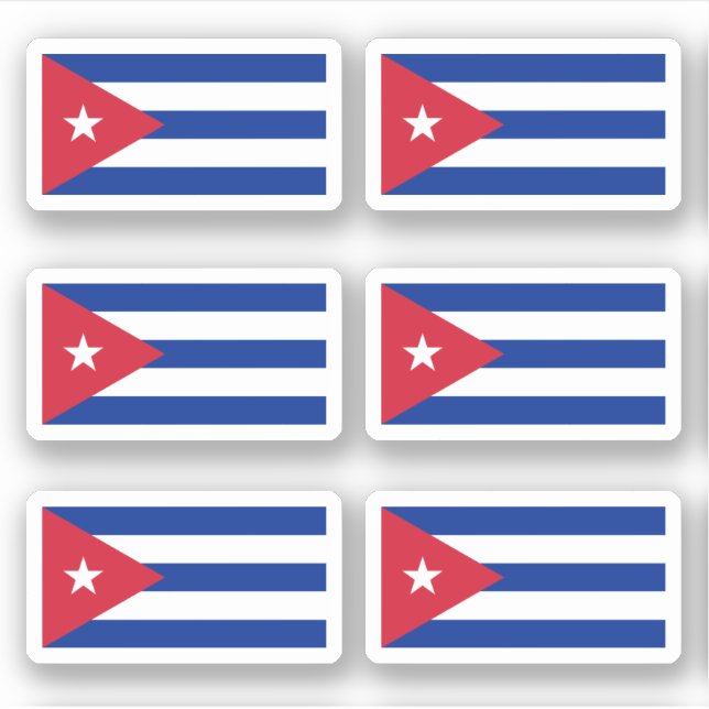 Adesivo Bandeira cubana (Frente)
