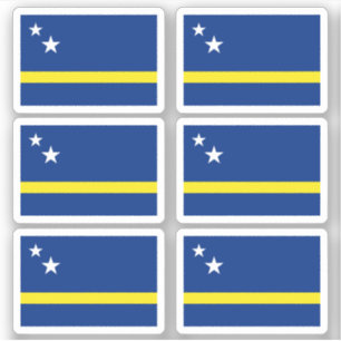 Adesivo bandeira curaçauense