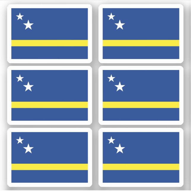 Adesivo bandeira curaçauense (Frente)