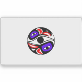 Adesivo Bandeira da aldeia organizada de Kake, EUA