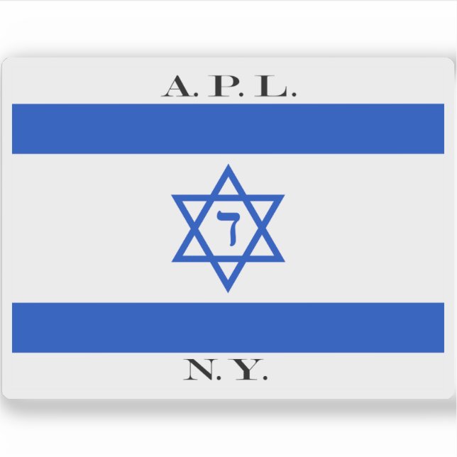 Adesivo Bandeira da American Palestine Line (1924-1926) (Frente)