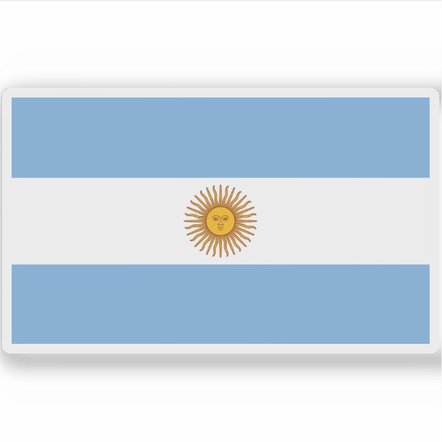 Adesivo Bandeira da Argentina (Frente)