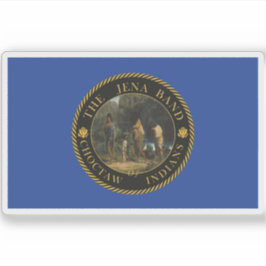 Adesivo Bandeira da Banda Jena de índios Choctaw, EUA