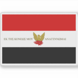 Adesivo Bandeira da Banda sagrada de 1821, Grécia