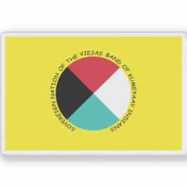 Adesivo Bandeira da Banda Viejas dos índios Kumeyaay