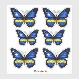 Adesivo Bandeira da Borboleta de Curaçao
