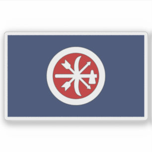 Adesivo Bandeira da Brigada Choctaw, EUA