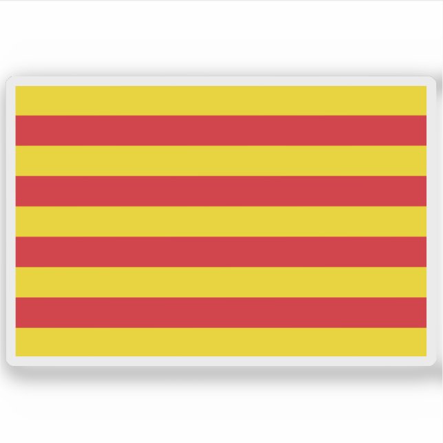 Adesivo Bandeira da Catalunha (Frente)