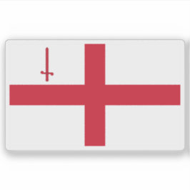Adesivo Bandeira da cidade de Londres, Inglaterra