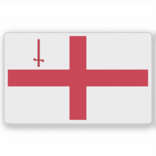 Adesivo Bandeira da cidade de Londres, Inglaterra