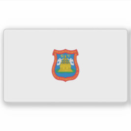 Adesivo Bandeira da cidade de Puebla de Saragoça, México