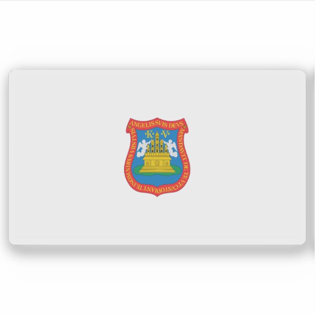 Adesivo Bandeira da cidade de Puebla de Saragoça, México (Frente)