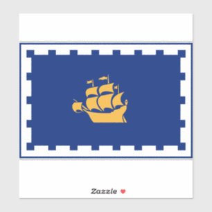 Adesivo Bandeira da cidade de Quebec