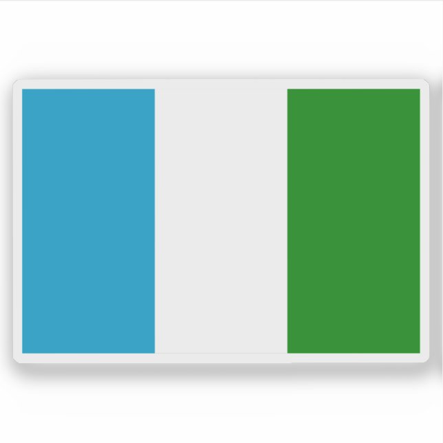 Adesivo Bandeira da cidade de Sechura, Peru (Frente)