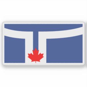 Adesivo Bandeira da cidade de Toronto, Ontário, Canadá