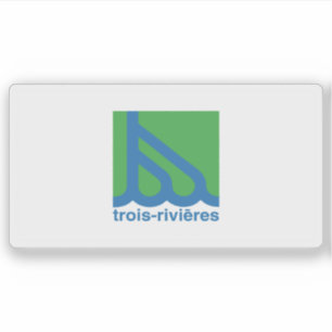 Adesivo Bandeira da cidade de Trois-Rivières, Quebec, Cana