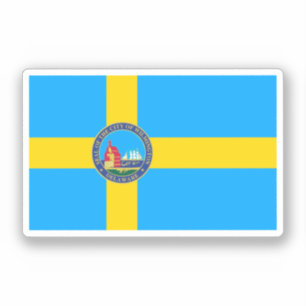 Adesivo Bandeira da cidade de Wilmington, Delaware