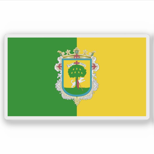 Adesivo Bandeira da cidade de Zapopan, México (Frente)