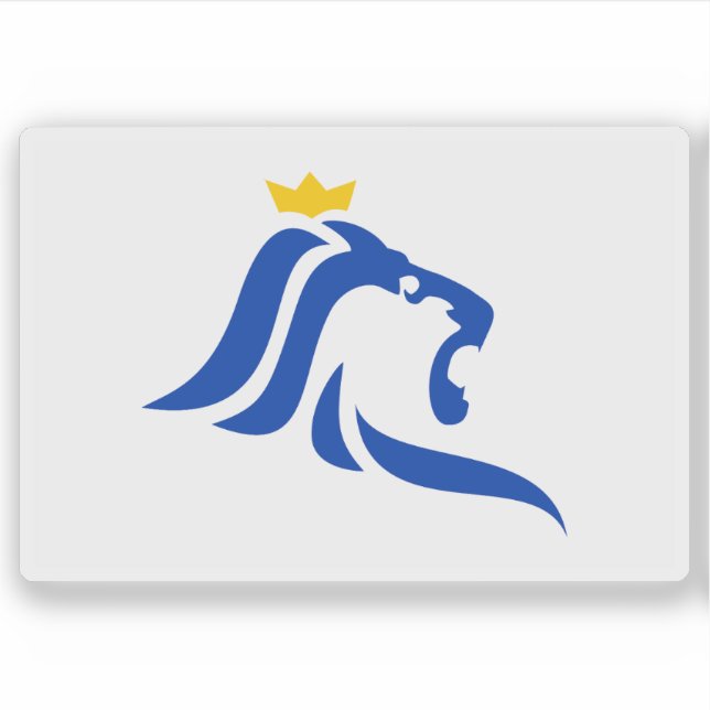 Adesivo Bandeira da cidade do Luxemburgo (Frente)