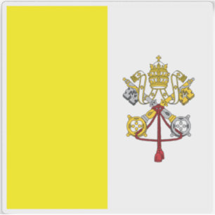 Adesivo Bandeira da Cidade do Vaticano (2023-presente)