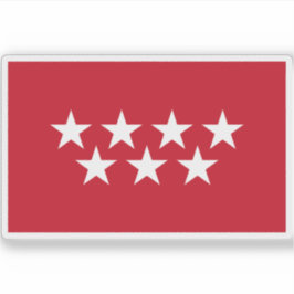 Adesivo Bandeira da Comunidade de Madrid