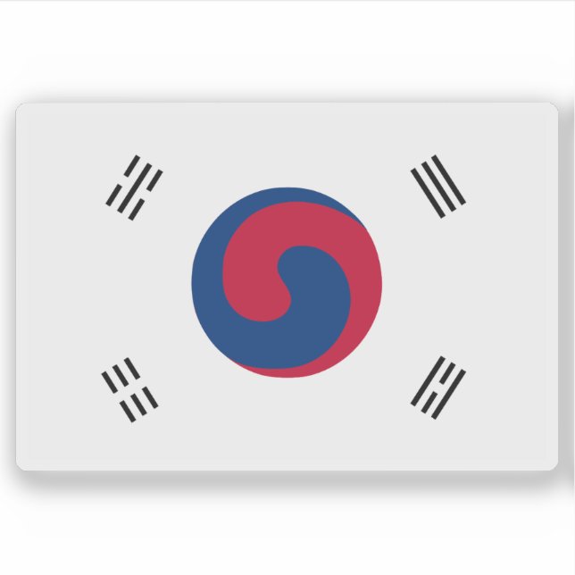 Adesivo Bandeira da Coreia (1882-1910) (Frente)