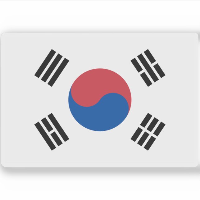 Adesivo Bandeira da Coreia do Sul (Frente)