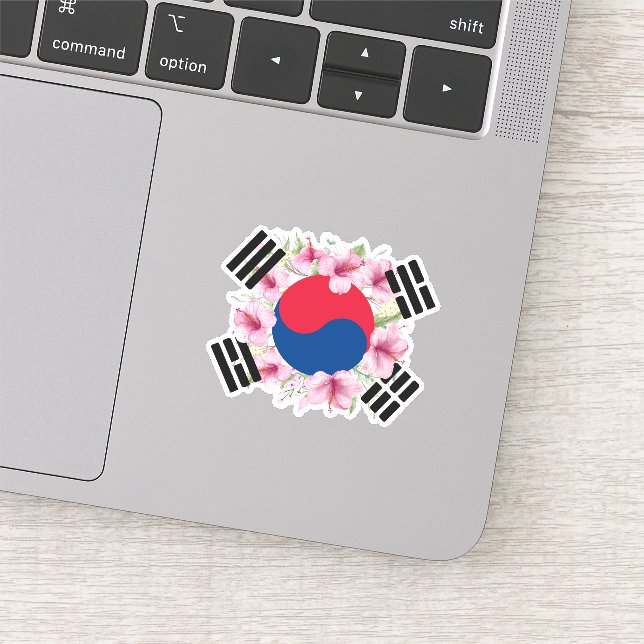 Adesivo Bandeira da Coreia do Sul Mugunghwa Vinyl Sticker (Detalhe)