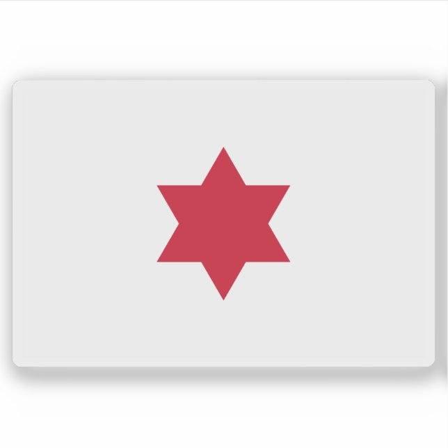 Adesivo Bandeira da Costa Rica (1823-1824) (Frente)