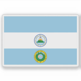 Adesivo Bandeira da Costa Rica (1824)