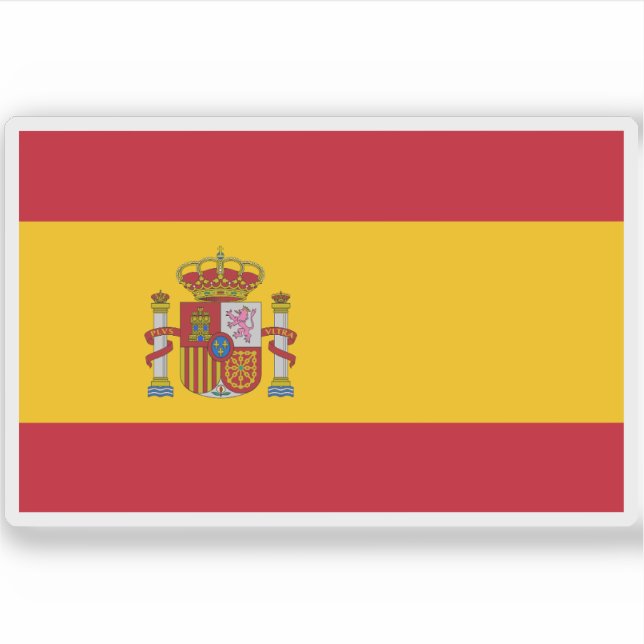 Adesivo Bandeira da Espanha (Frente)