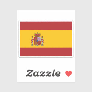 Adesivo Bandeira da Espanha recortada personalizada 